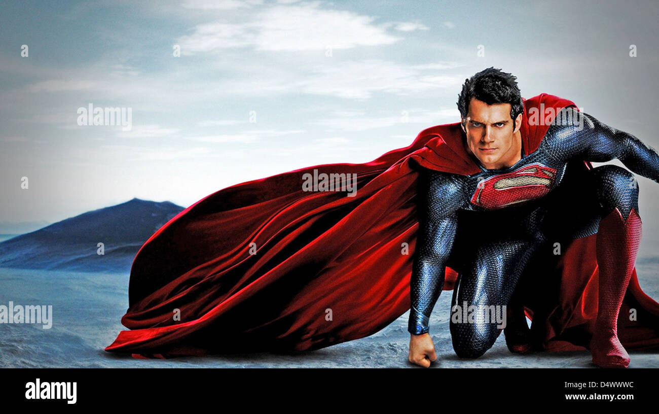 MAN OF STEEL 2013 Warner Bros film with Henry Cavill as Clark Kent/Superman Stock Photo
