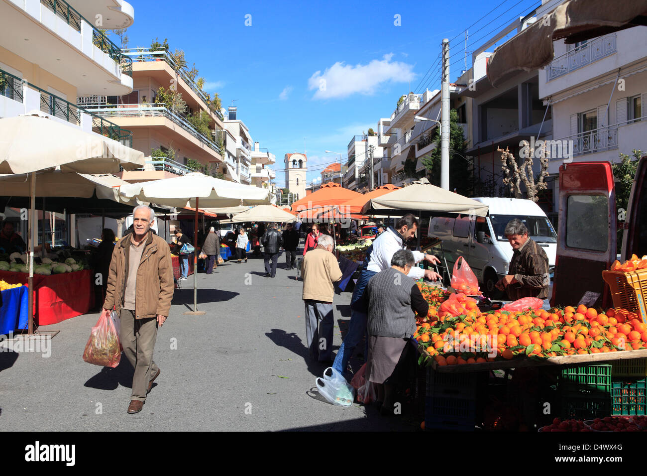 greece athens psychicho the weekly market Stock Photo