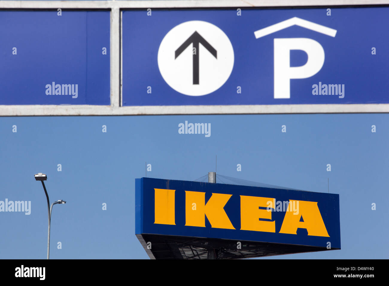 IKEA logo, supermarket Prague Czech Republic Stock Photo - Alamy