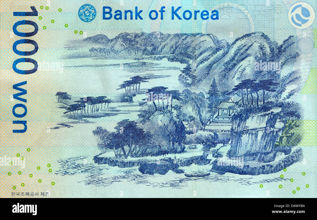 South Korea One Thousand Won Bank Note Stock Photo Alamy south-korea-one-thousand-won-bank-note-stock-photo-alamy