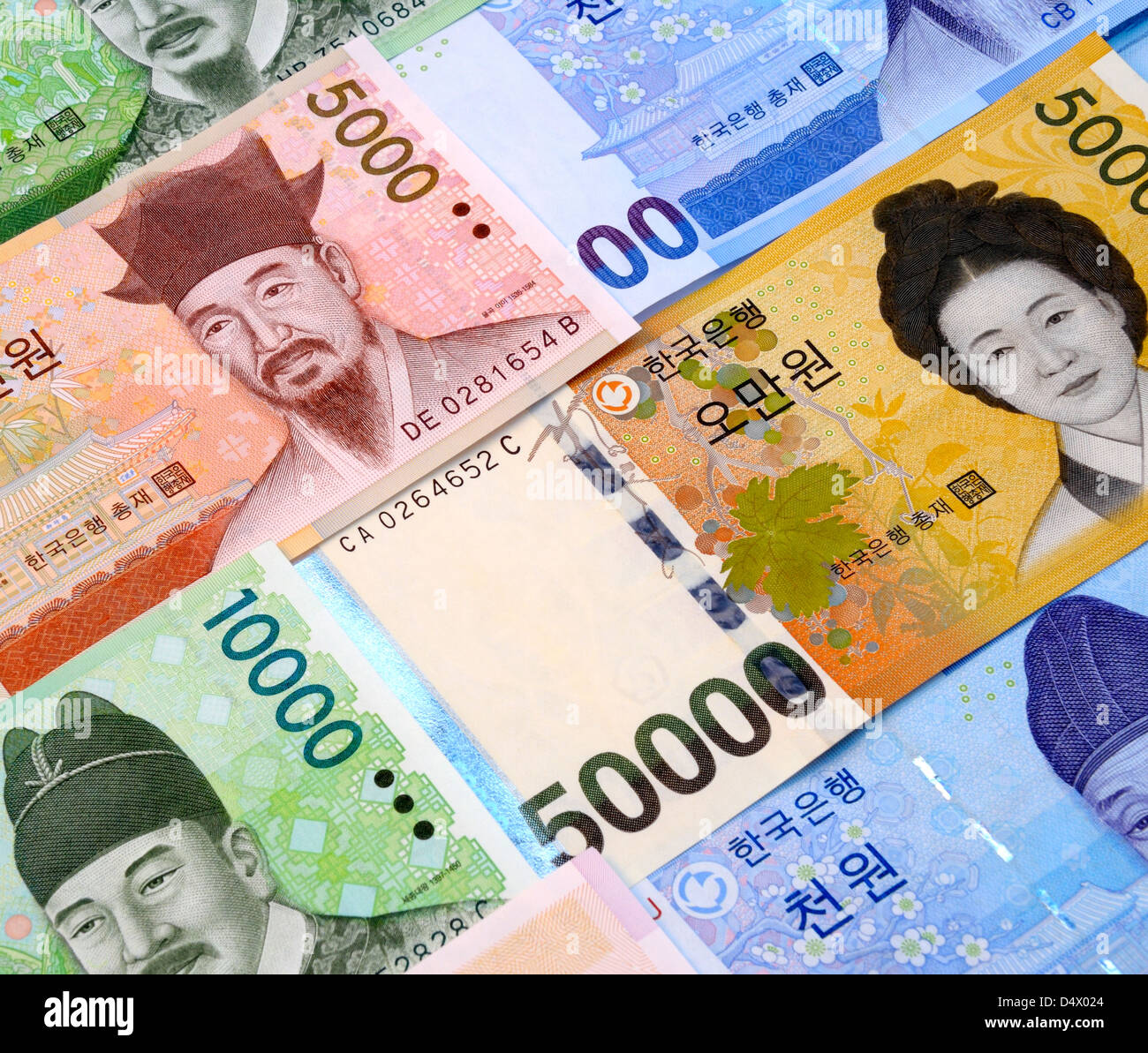South Korean Won Currency High Resolution Stock Photography and Images