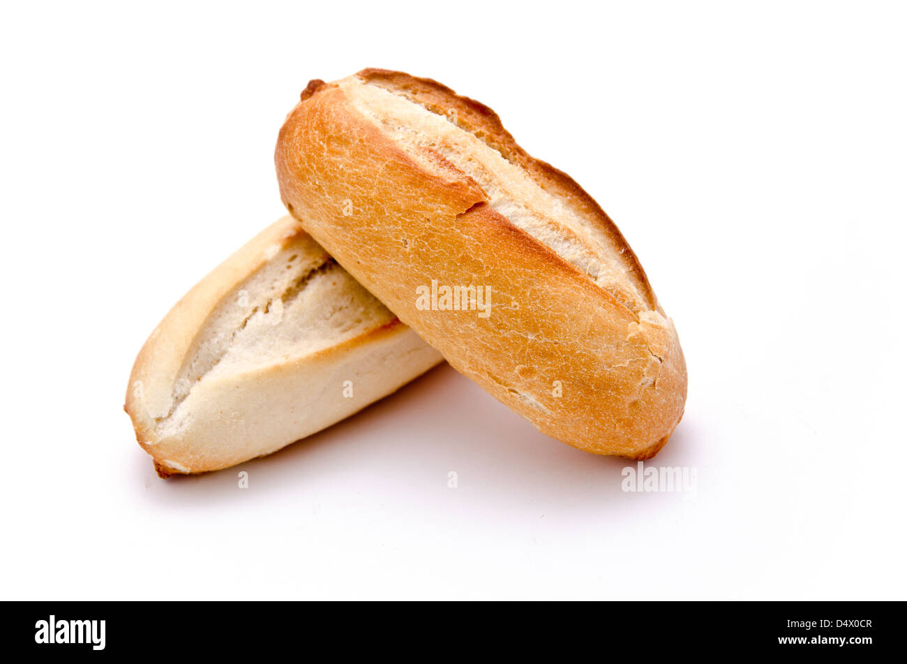 isolated bread on white background Stock Photo