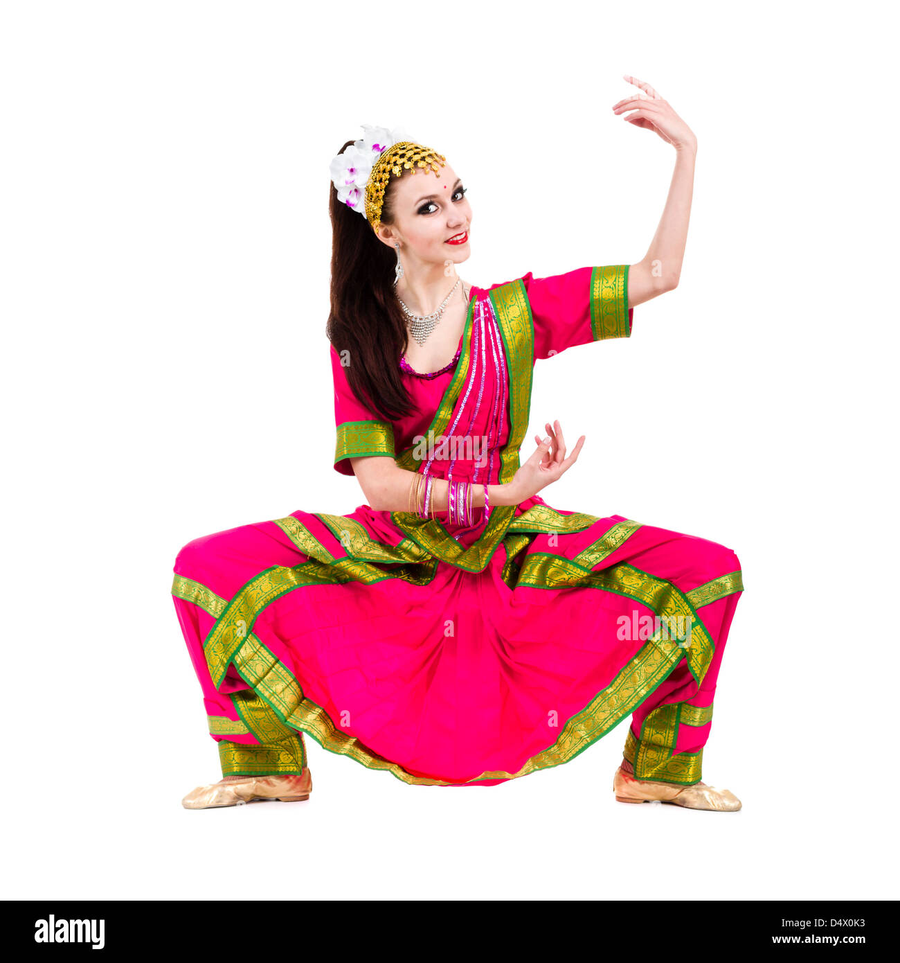 full length portrait of indian woman dancing Stock Photo - Alamy