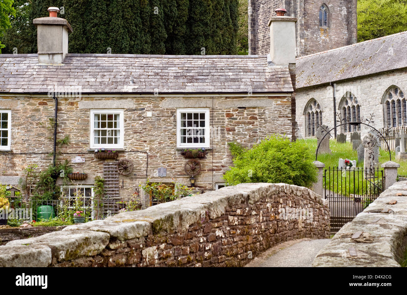 The village of Altarnun in Cornwall, England, UK Stock Photo Alamy