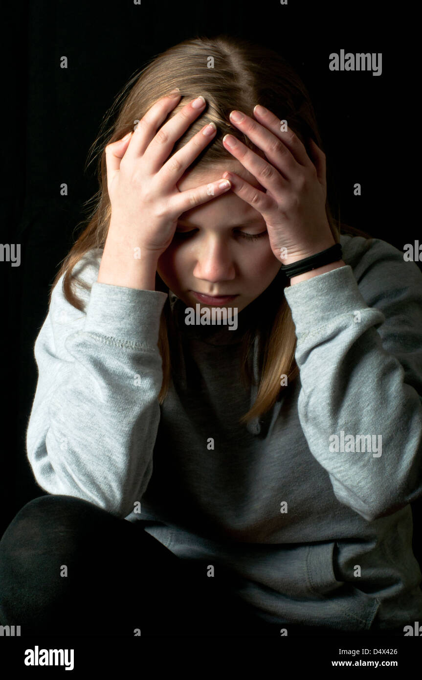 Bullied teenager Stock Photo