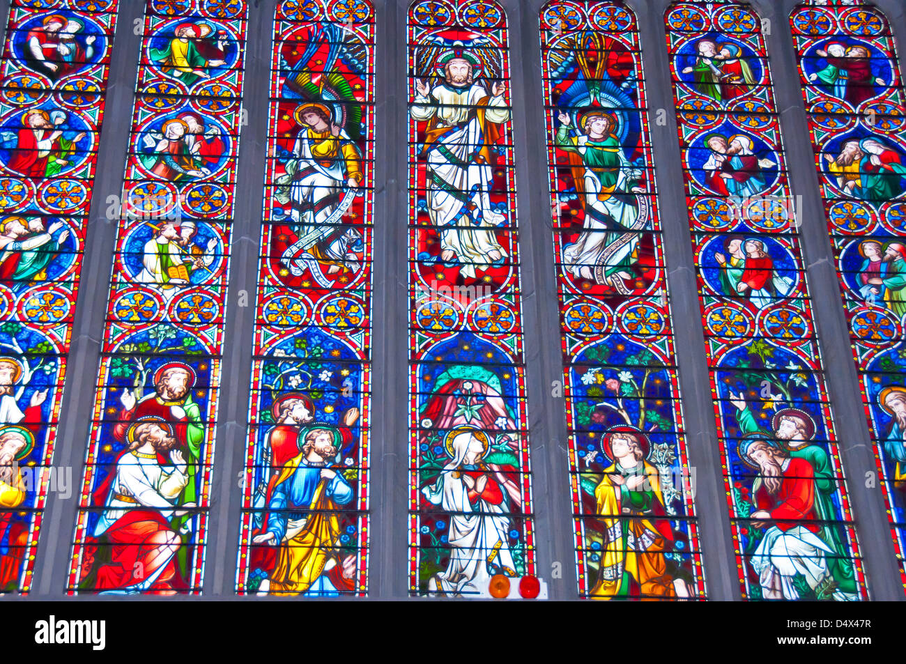 Stained Glass Window, St. Patrick's Catholic Cathedral, Melbourne Stock Photo 54663835 Alamy