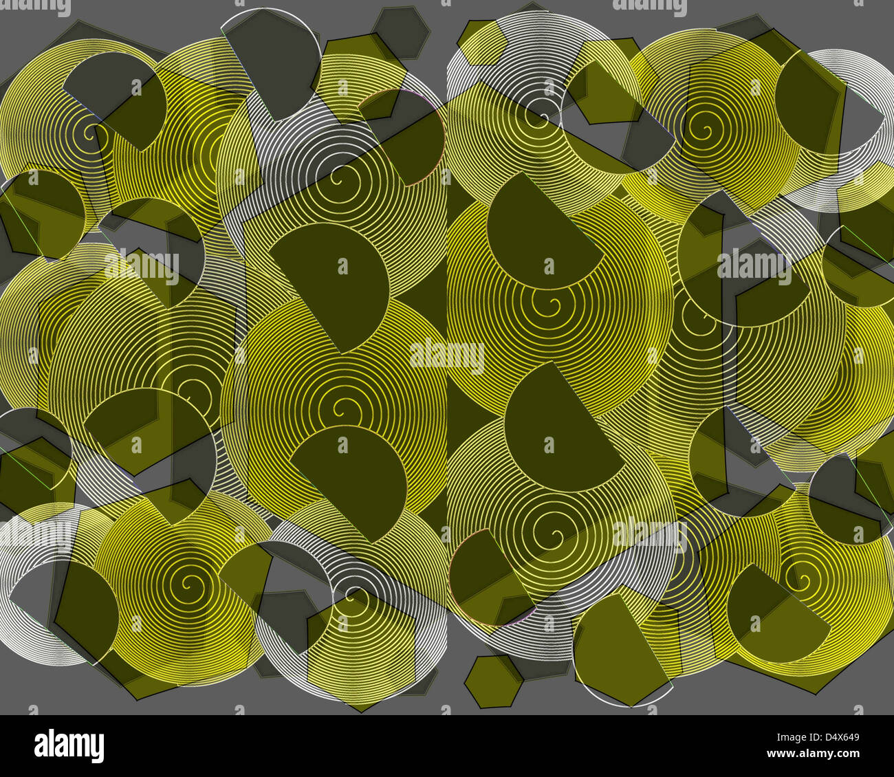 Photo inspiration: Pretty Geometric Floral Pattern Reference: Pretty Geometric Floral Superimposed Abstract Design With Circles And Lines
