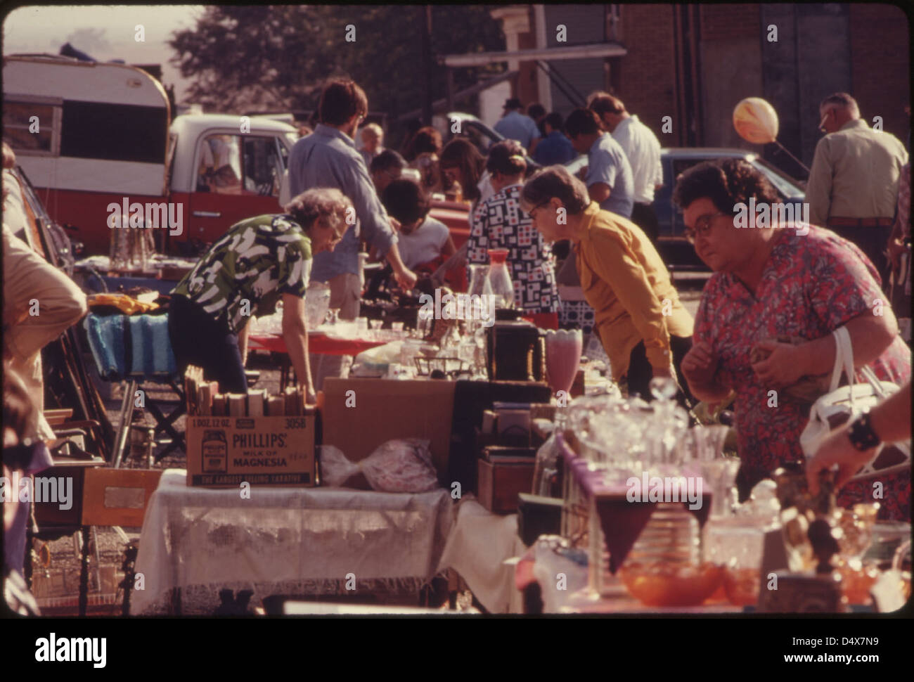 Flea Market Browsers At White Cloud High Resolution Stock Photography and Images Alamy