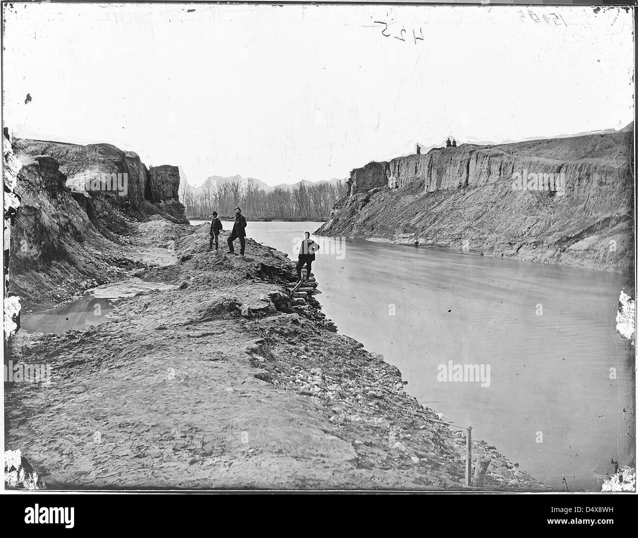 Dutch Gap Canal in 1865 Stock Photo Alamy