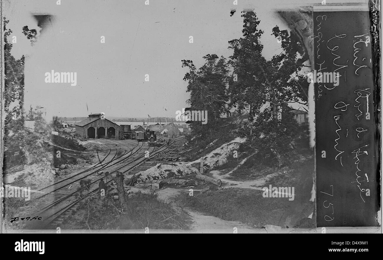 Railroad Engine House, City Point, Virginia Stock Photo Alamy