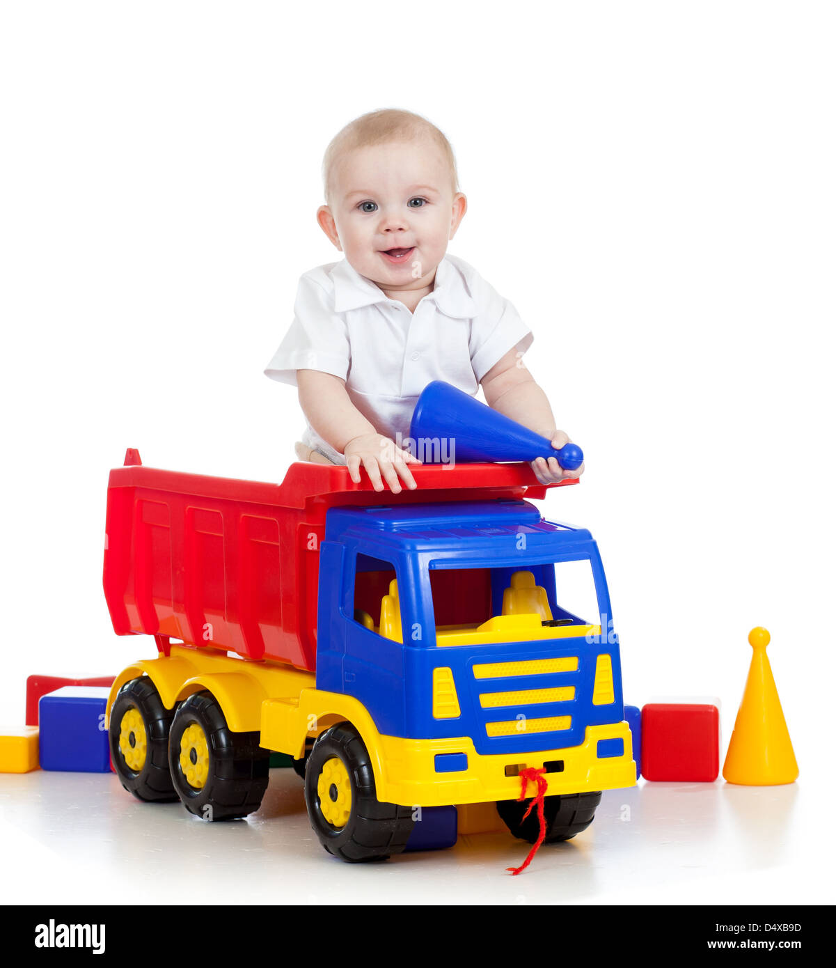 little child playing with color toys Stock Photo - Alamy