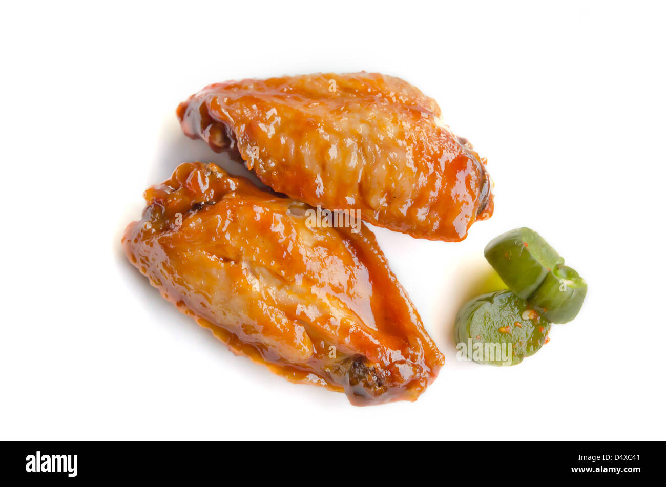 buffalo chicken wings with sweet sauce and pickled vegetable Stock