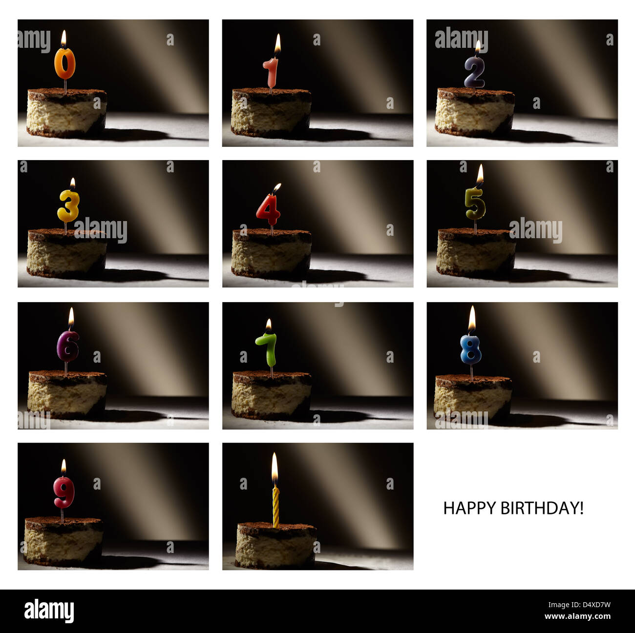 Birthday cake candles number six hires stock photography and images Alamy