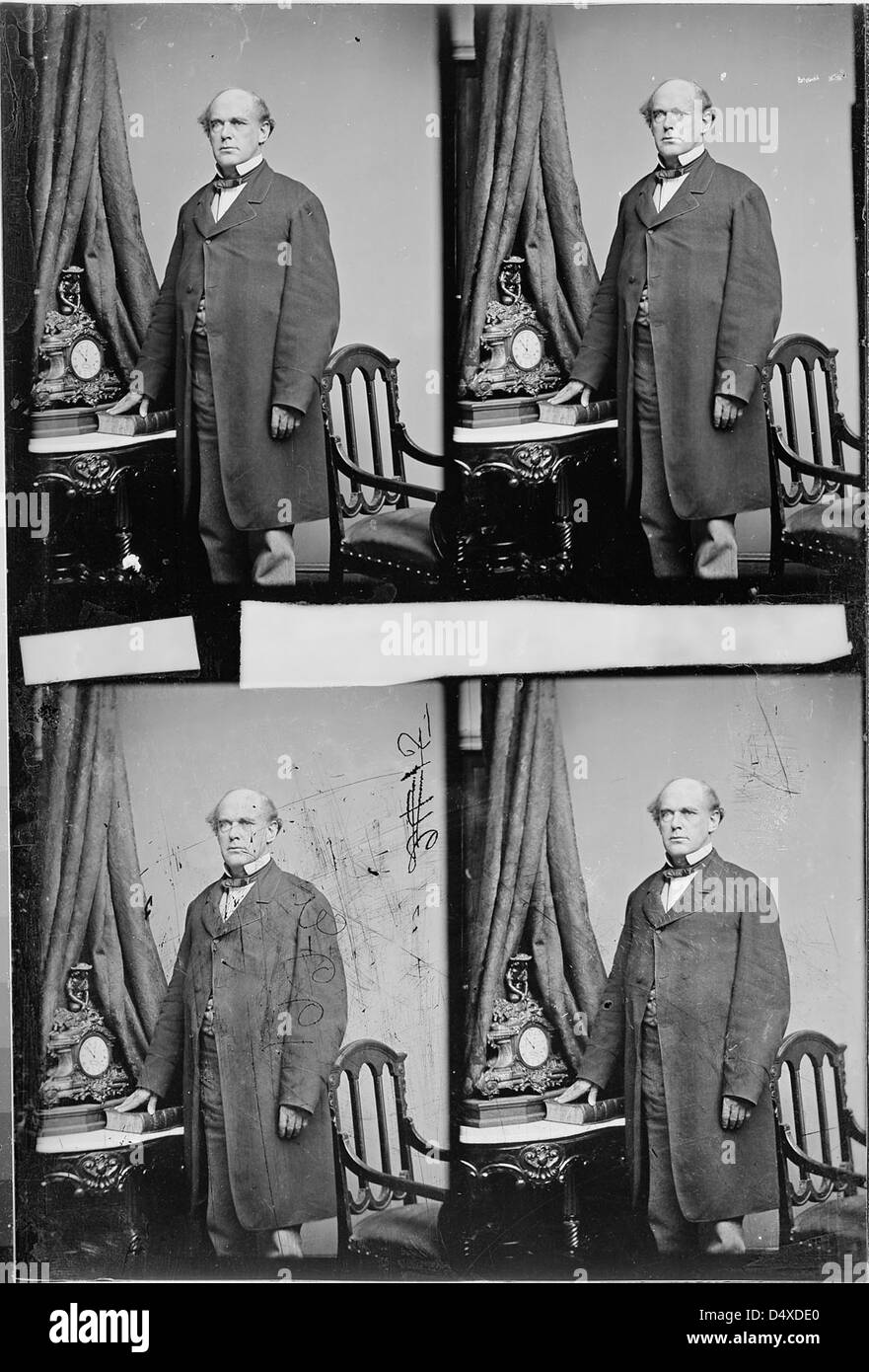 Hon. Salmon P. Chase, Chief Justice U.S Stock Photo Alamy