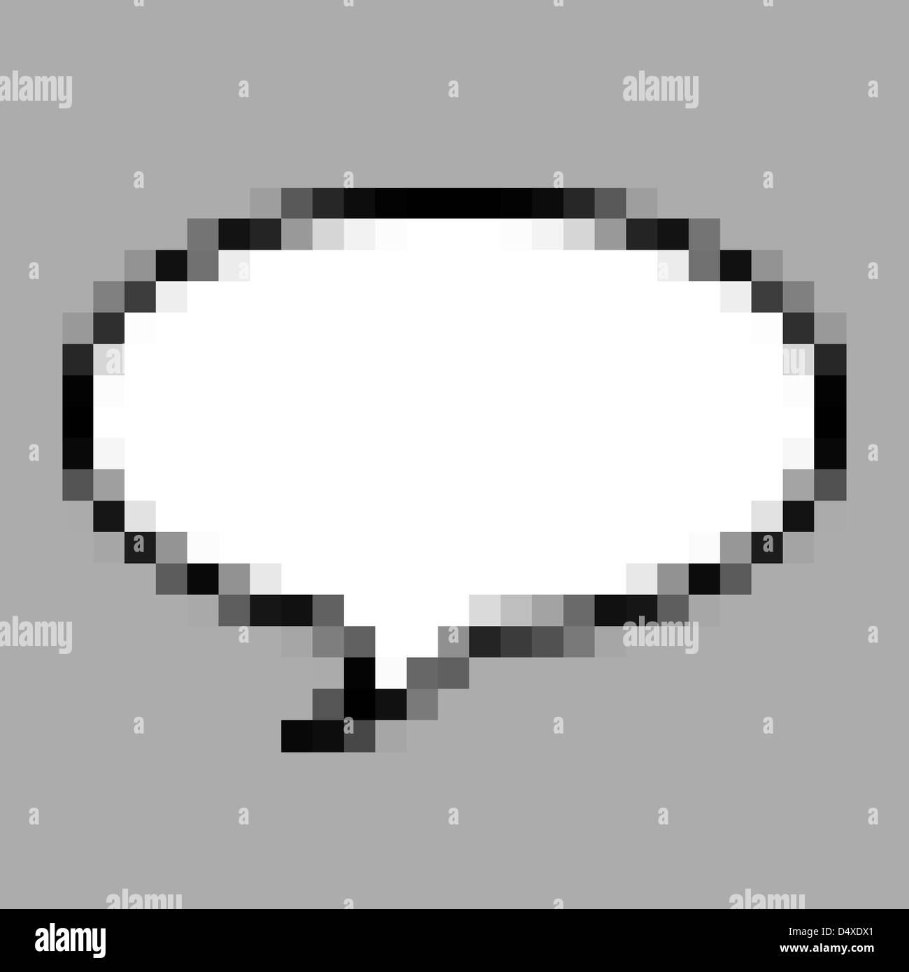Pixel art Black and White Stock Photos & Images - Alamy