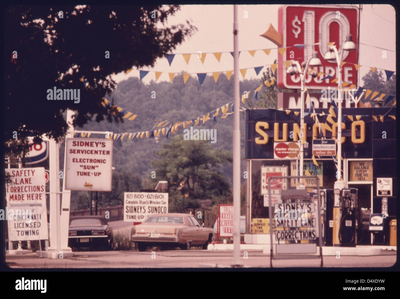 One of Several Service Station That Advertise Tuneups to Pass Emissions and Safety Tests Is