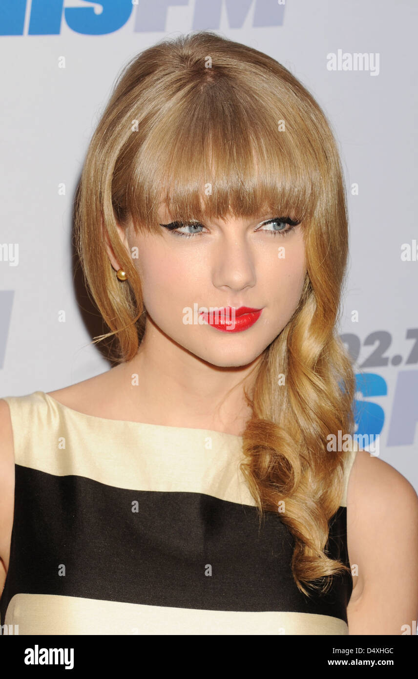 TAYLOR SWIFT  US Country musician in December 2012. Photo Jeffrey Mayer Stock Photo