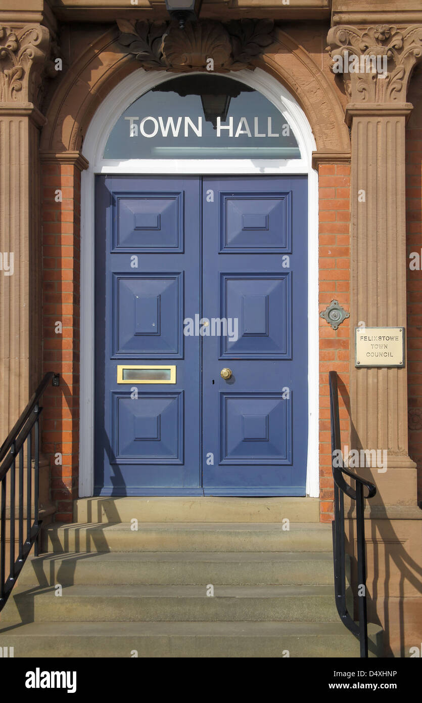 the town hall at felixstowe on the suffolk coast Stock Photo Alamy