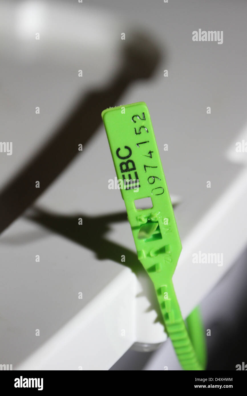 Iebc Tag On A Ballot Box C David Mbiyu Alamy Live News Stock Photo Alamy