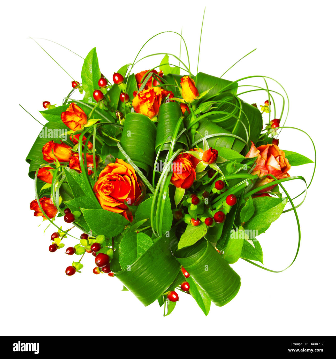 bouquet of red roses isolated on white background Stock Photo - Alamy