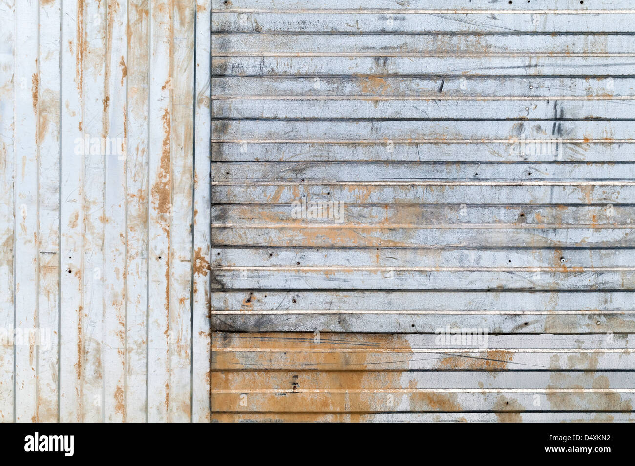 Old rusted corrugated galvanized metal wall background texture Stock ...