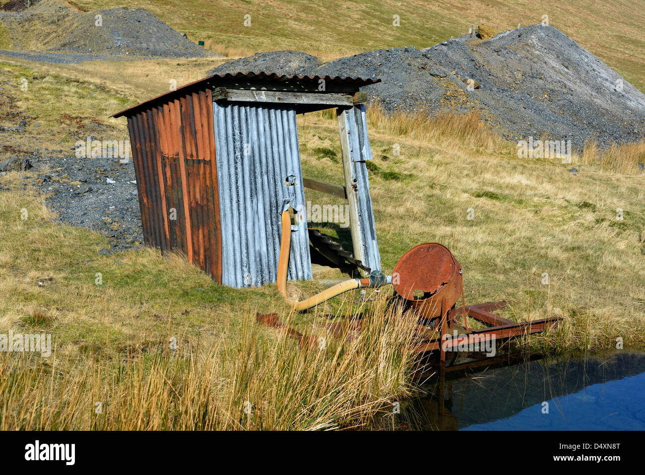 Derelict Pump House, Force Crag Mine. Coledale, Lake District National