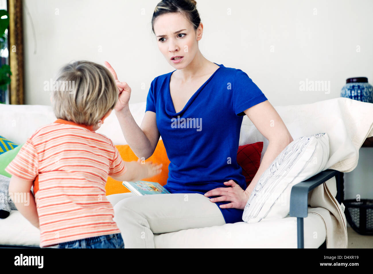 CONFLICT CHILD Stock Photo