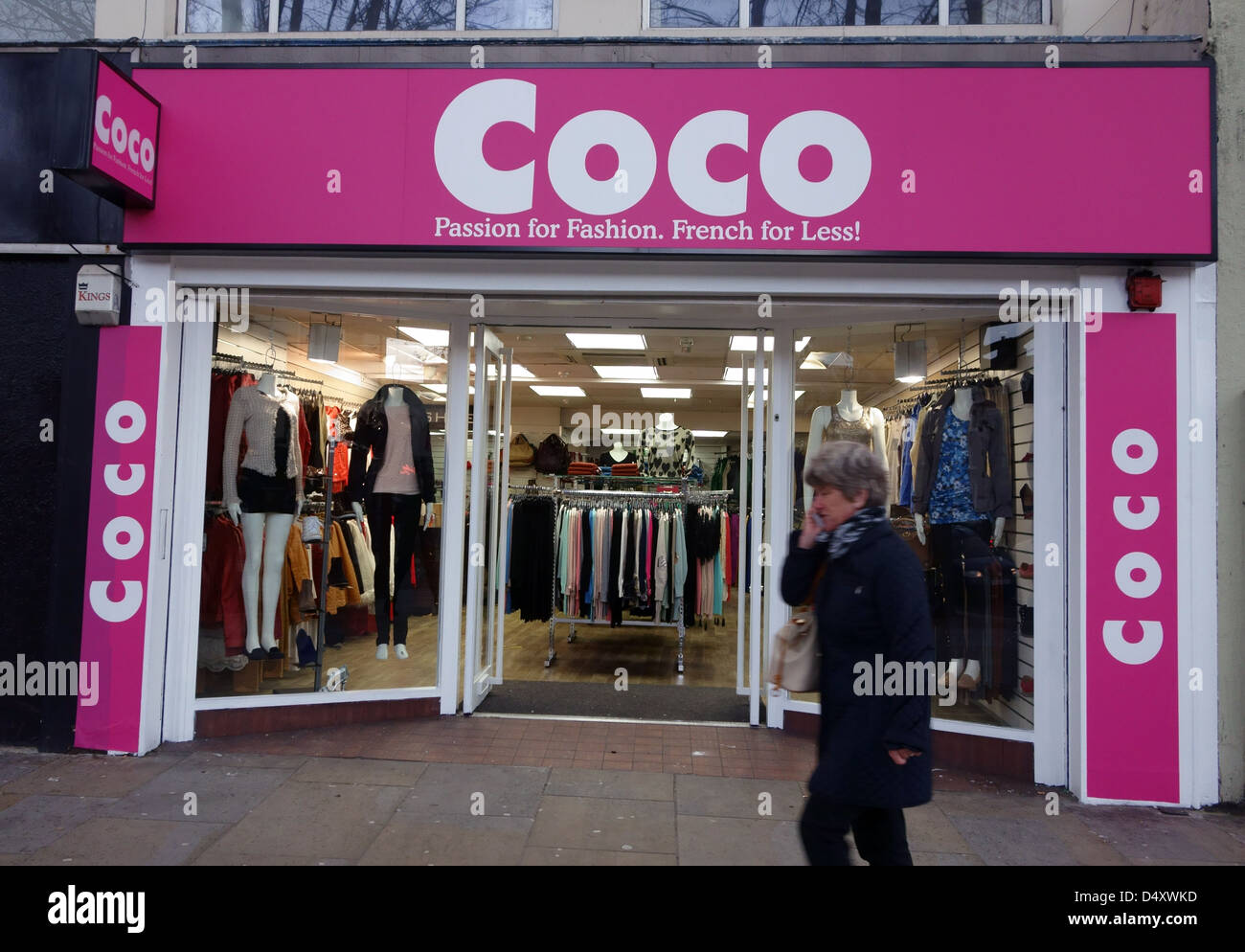 Branch of Coco fashion stores, London Stock Photo Alamy
