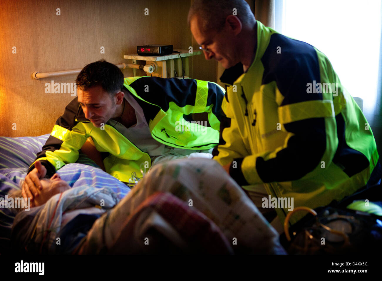 Medical emergency comforting hi-res stock photography and images - Alamy