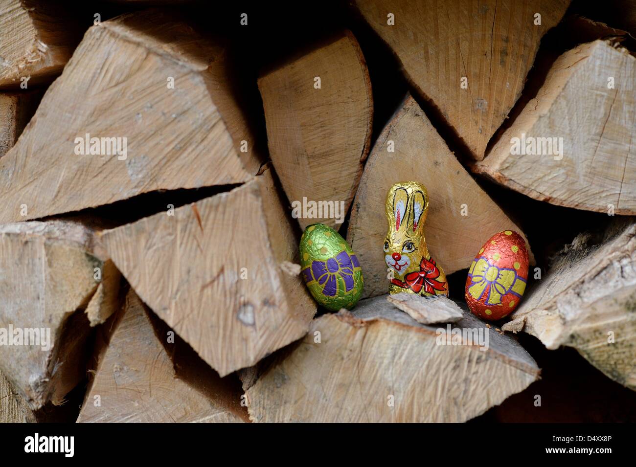 A hidden easter surprise in the garden. Photo: Frank May Stock Photo