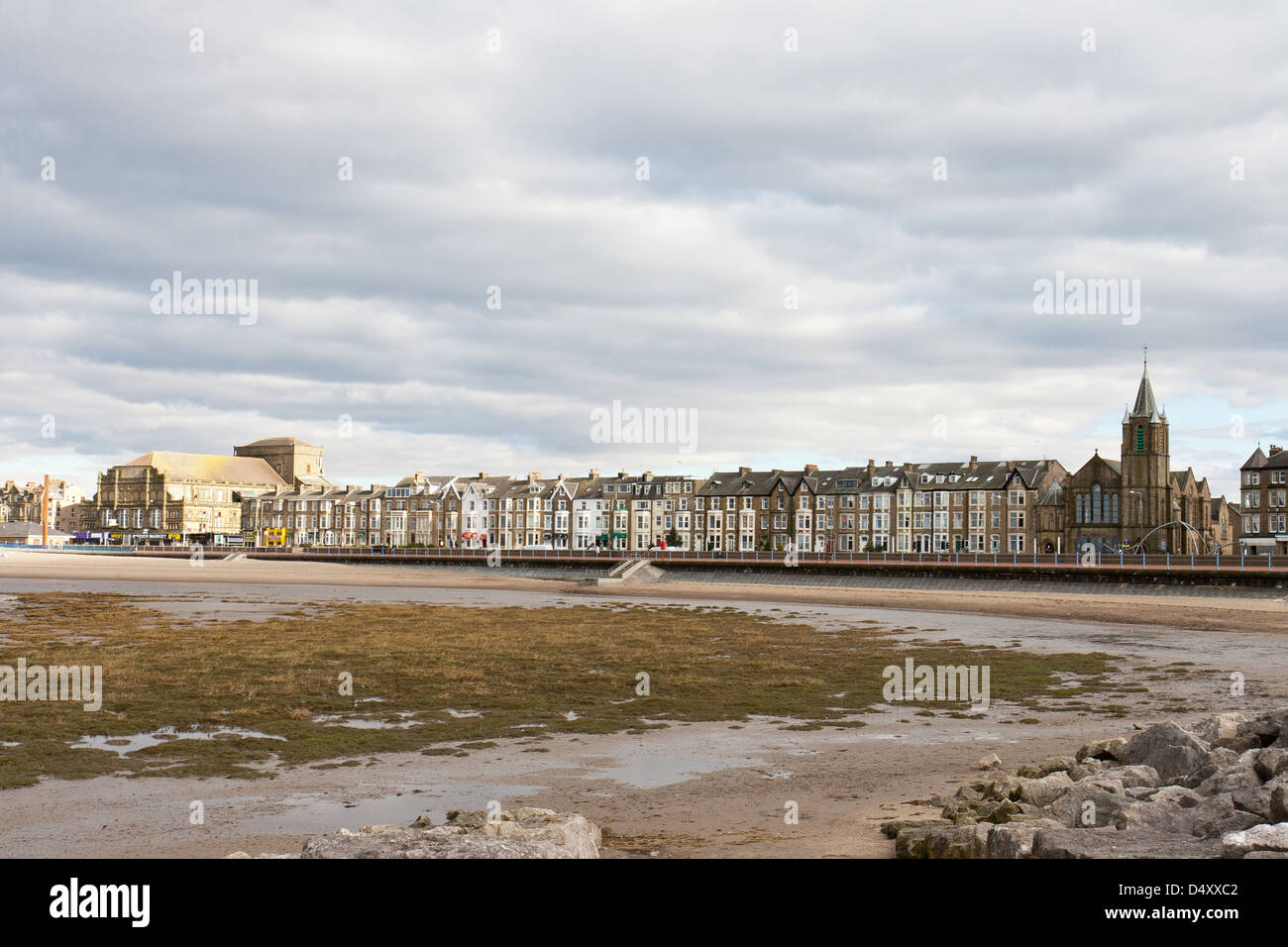 Morecambe Lancashire, England with the sea front Stock Photo Alamy