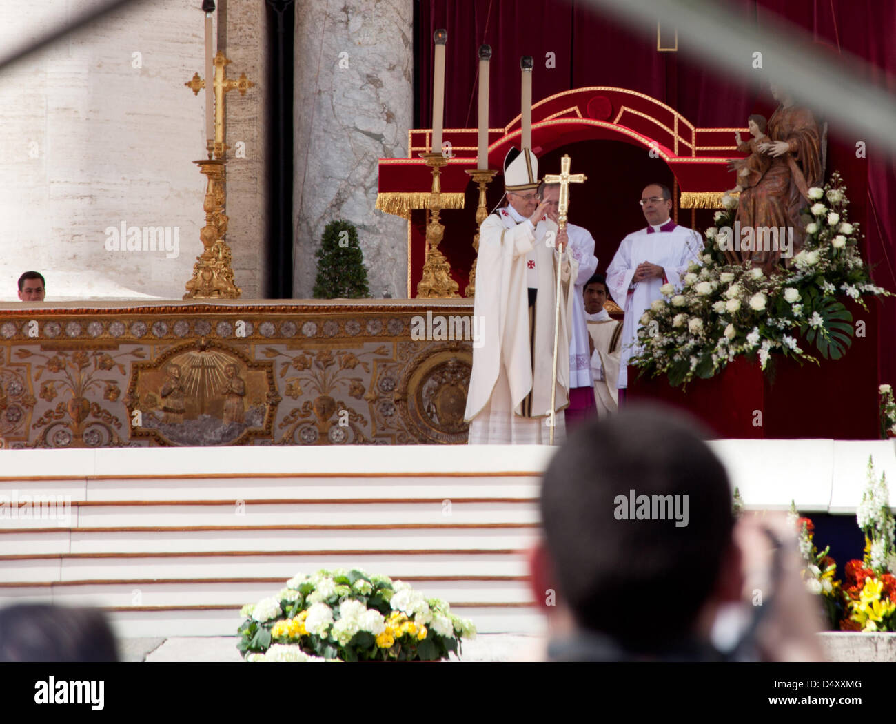 Pope Francis During His Inauguration Ceremony Credit:  Corina Daniela Obertas / Alamy Live News Stock Photo