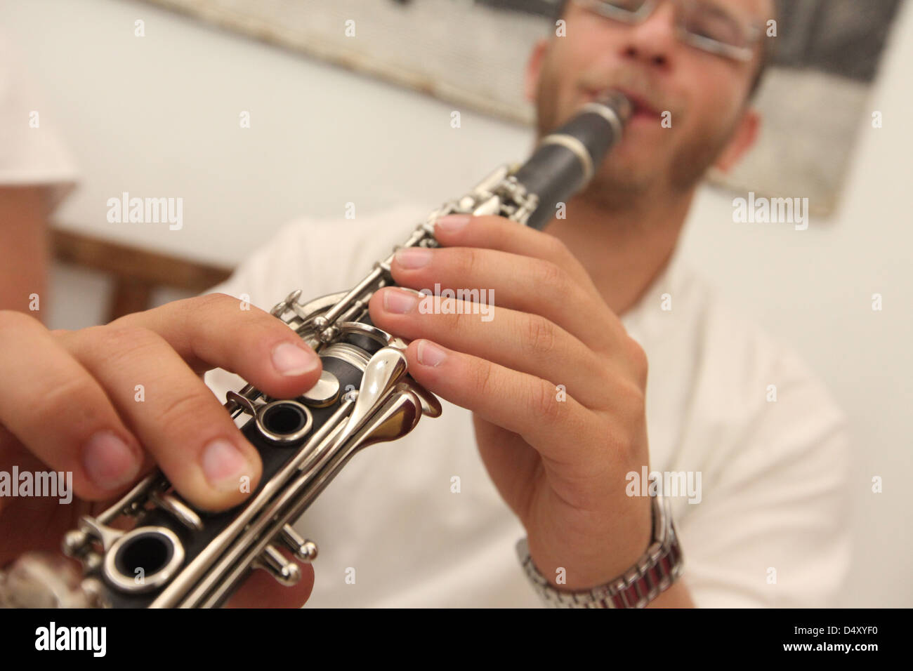 Klezmer plays the Israel, Jerusalem, Old City, Jewish Quarter