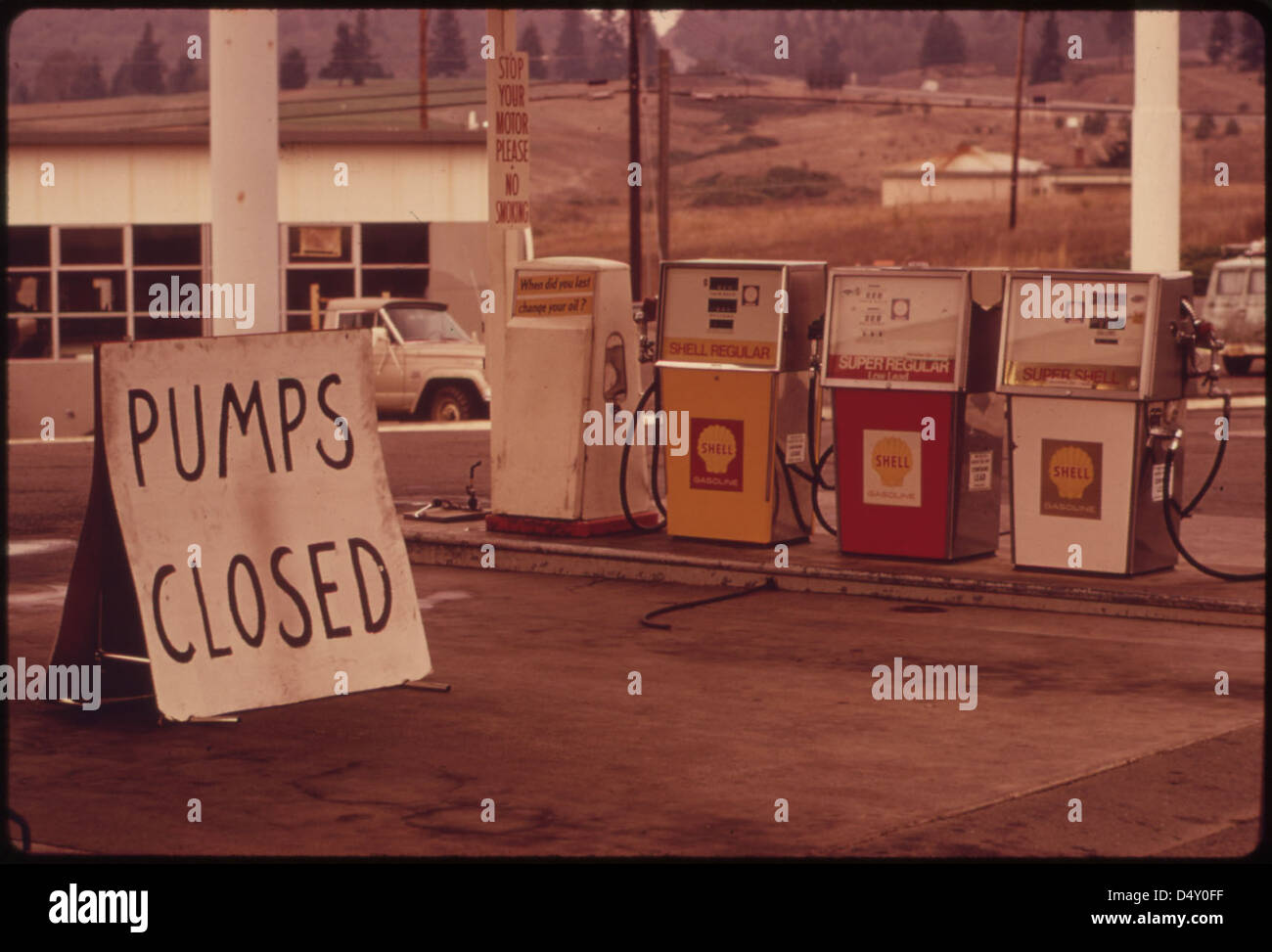 Gasoline Shortage Hit the State of Oregon in the Fall of 1973 by Midday