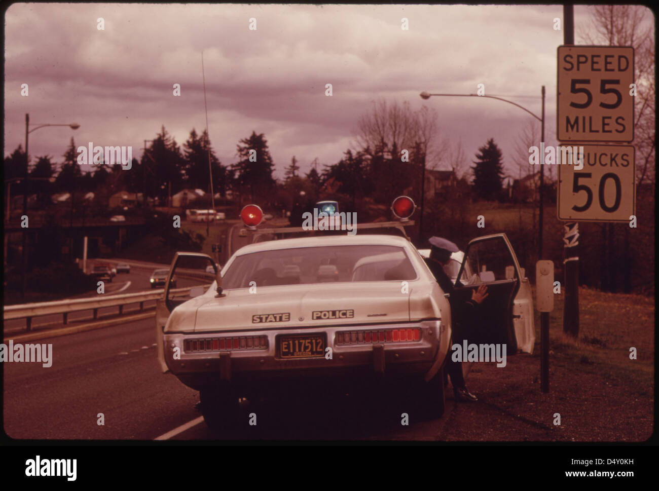 Vintage state police car hi-res stock photography and images - Alamy