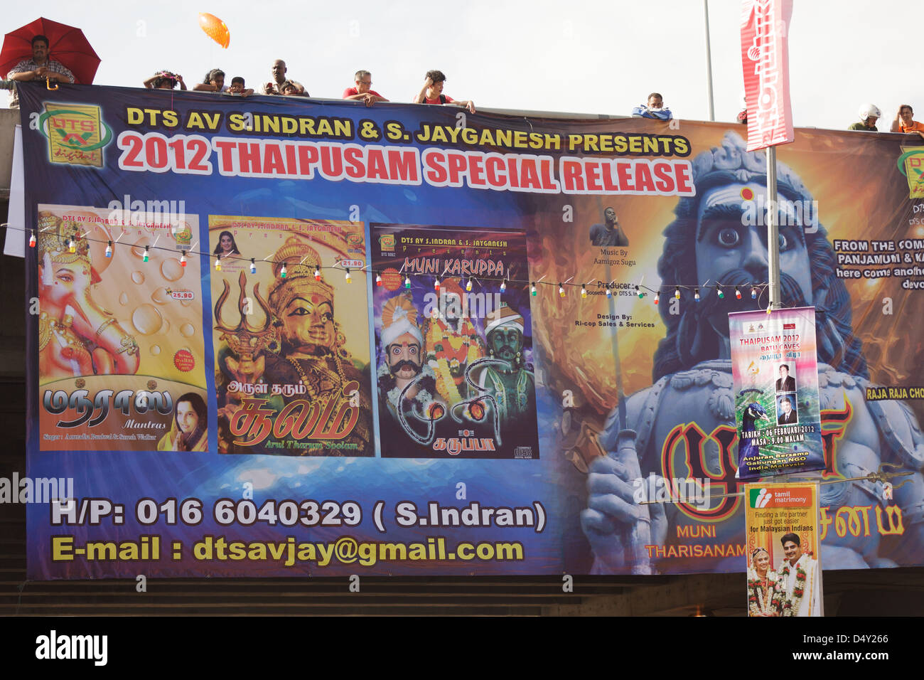 2012 Annual Thaipusam Poster In Batu Caves Near Kuala Lumpur