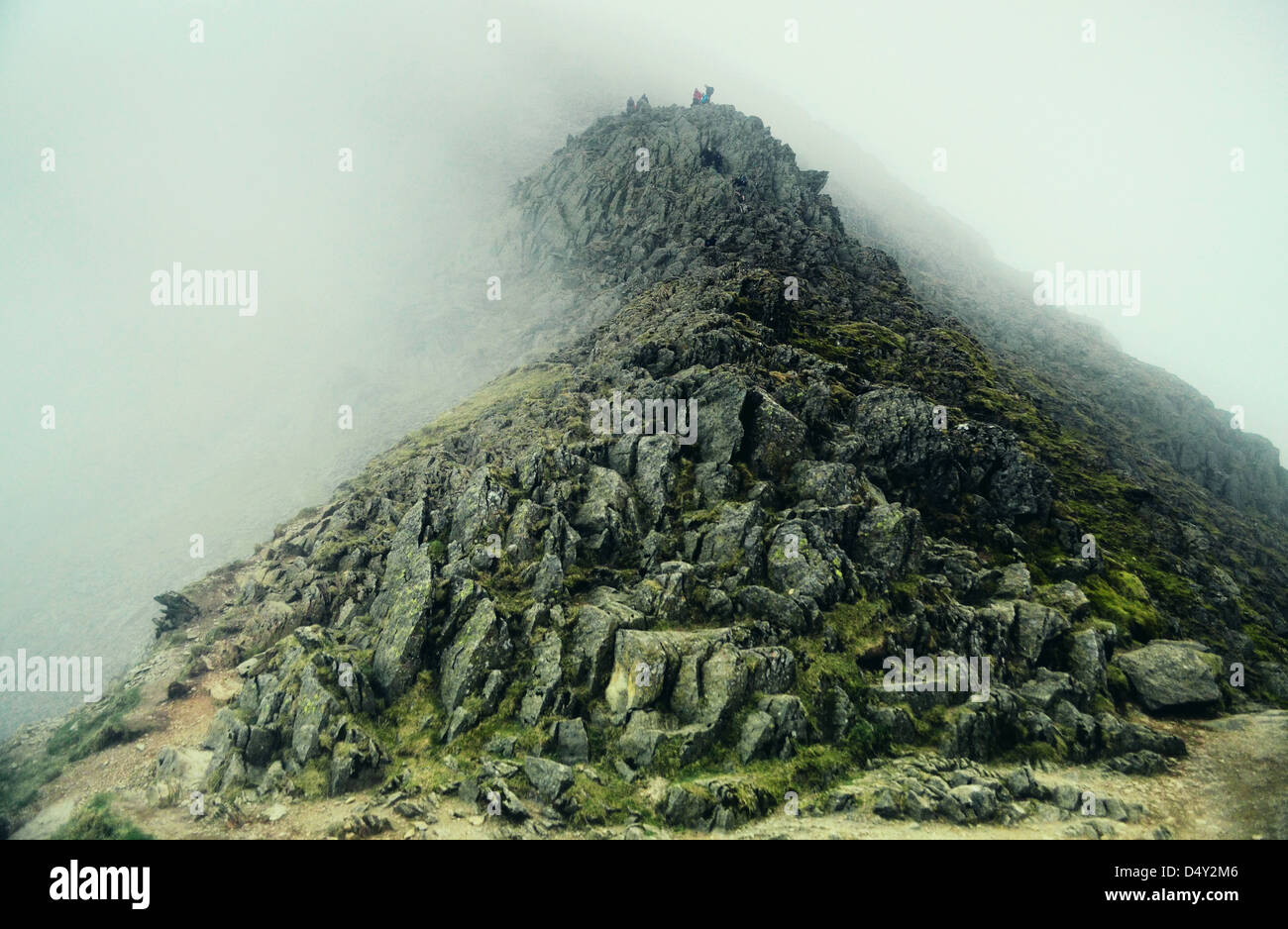 A view of Striding Edge in the Lake District Stock Photo