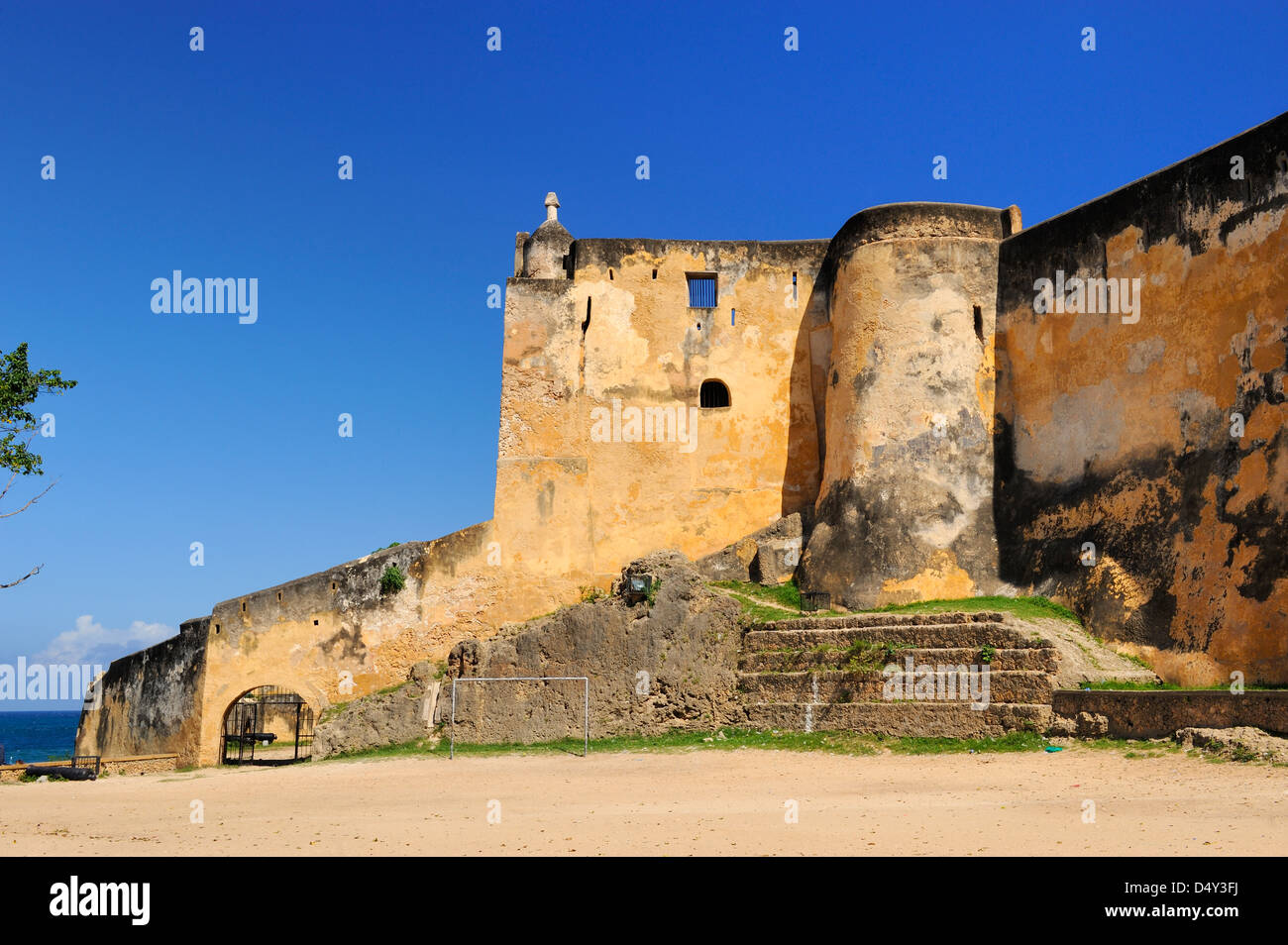 Exterior of Fort Jesus on Mombasa Island, Kenya, East Africa Stock