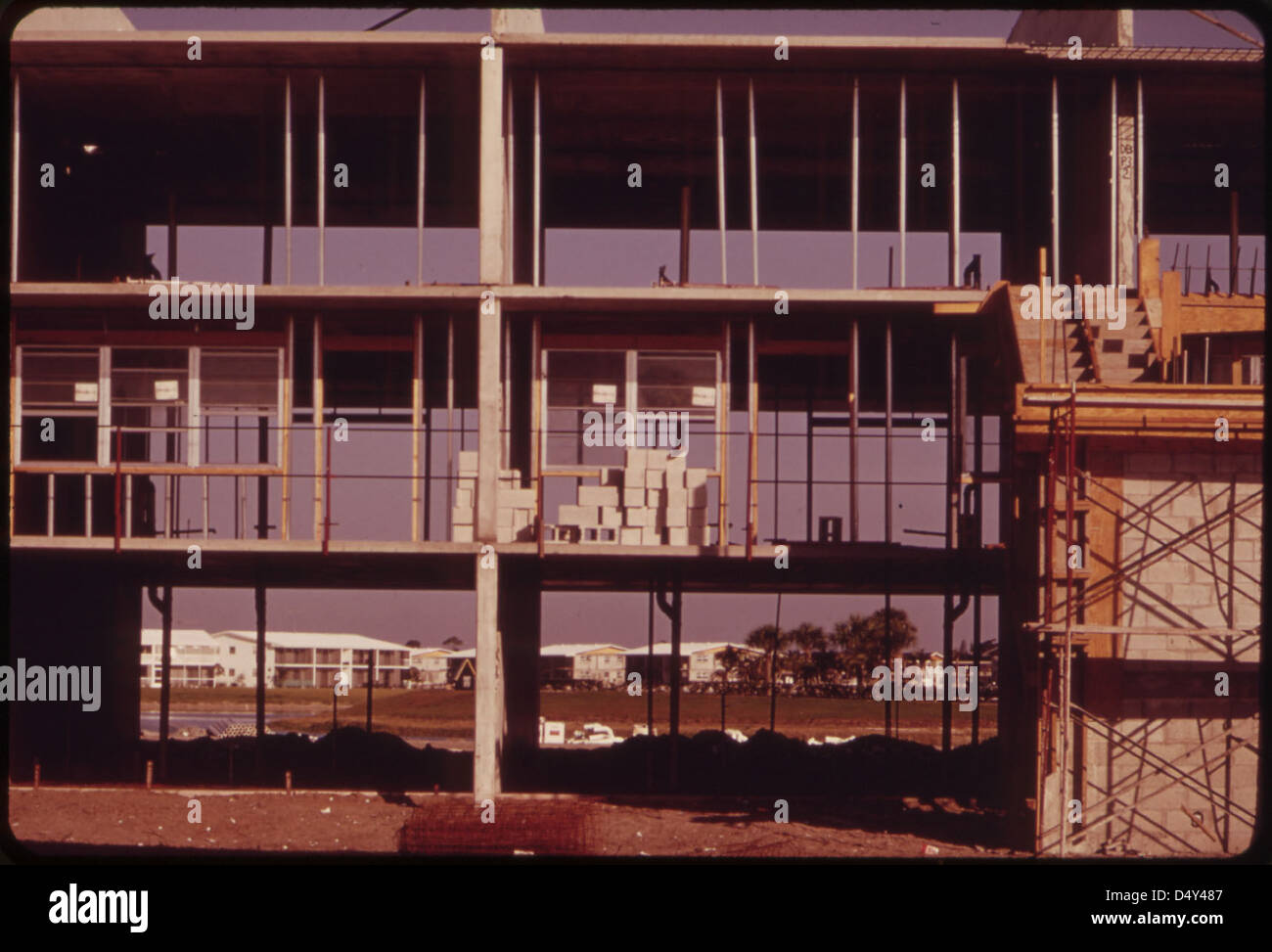 Apartment Under Construction at Century Village Retirement Community. The Entire Complex of