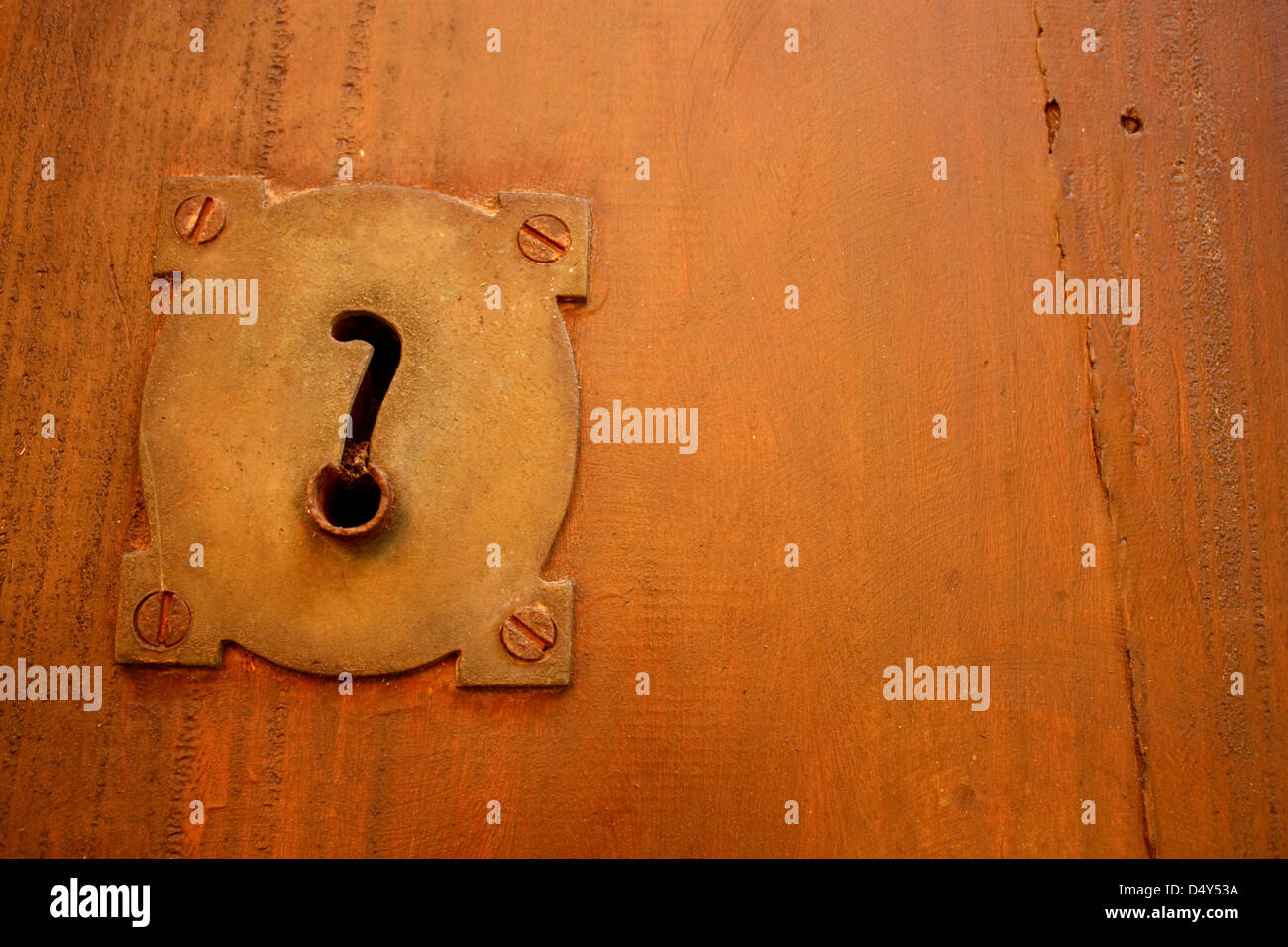 Old Lock And Question Spanish Colonial Style Door Cartagena De