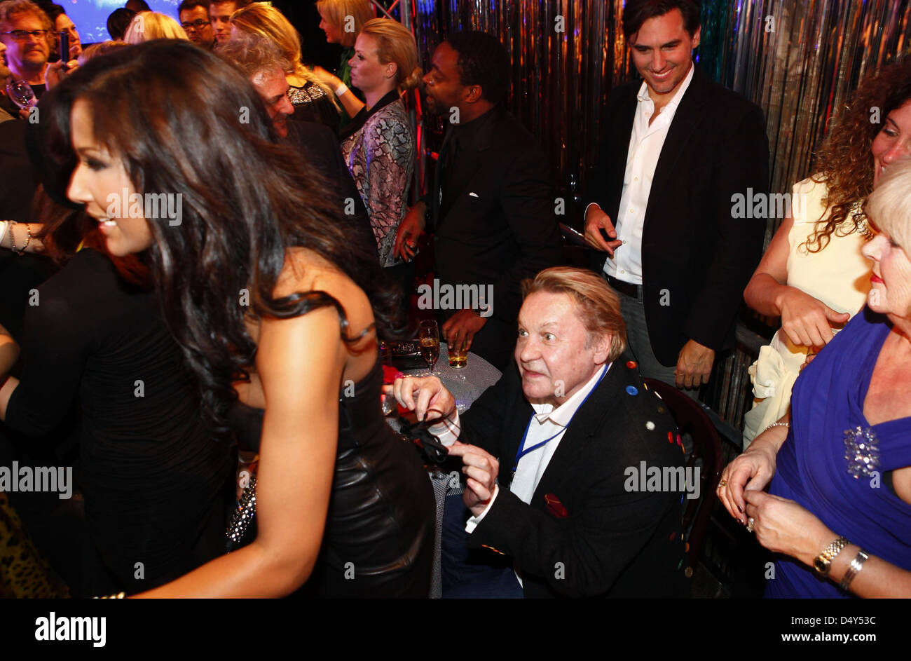 Helmut Berger attending Lambertz Monday Night Party at Alter Wartesaal ...
