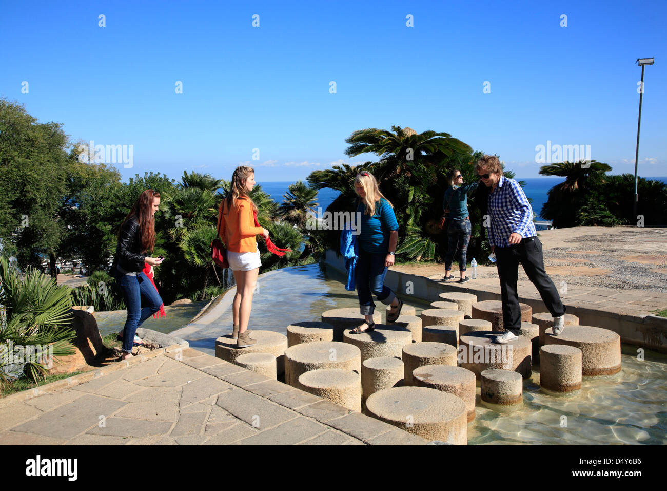 Jardins del mirador tourist tourists hires stock photography and