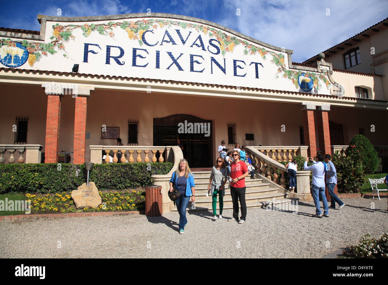 Freixenet cava producer Sant Sadurni de Anoia Penedes region near Barcelona, Spain Stock Photo