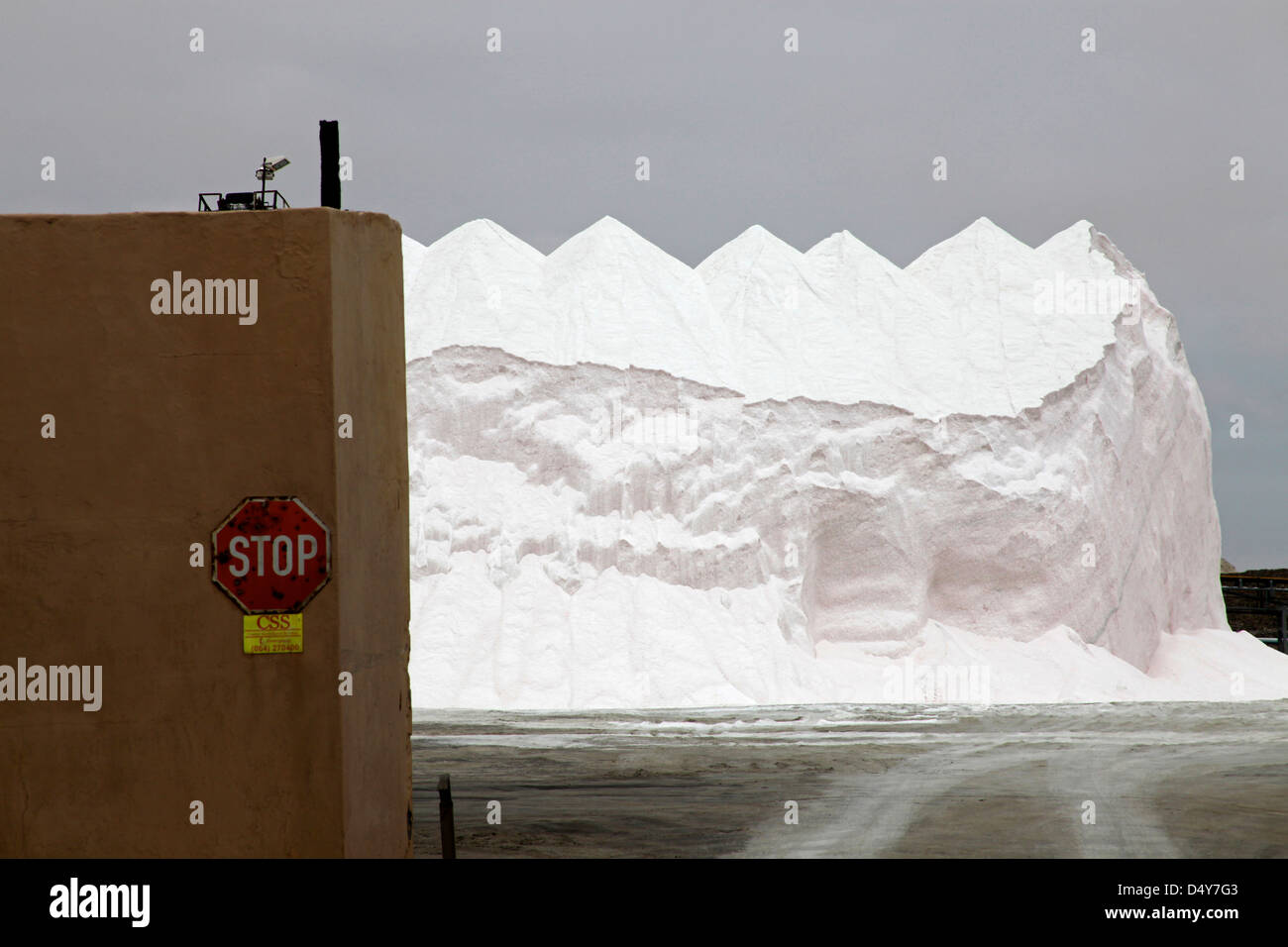 Walvis bay salt pan refinery salt piles hi-res stock photography and ...