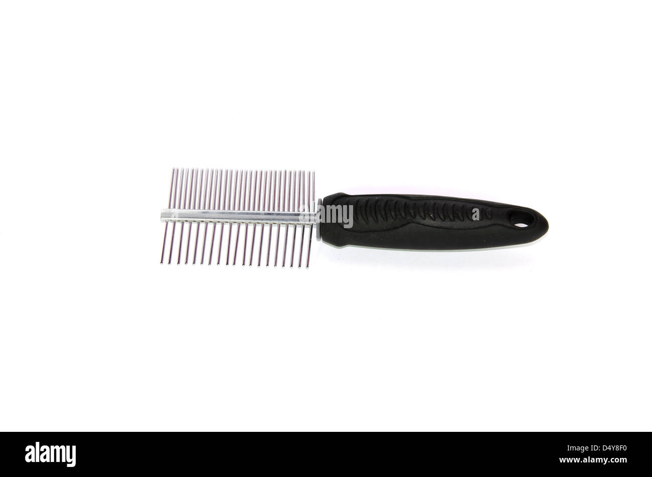 Metal cat brush isolated on white background Stock Photo Alamy
