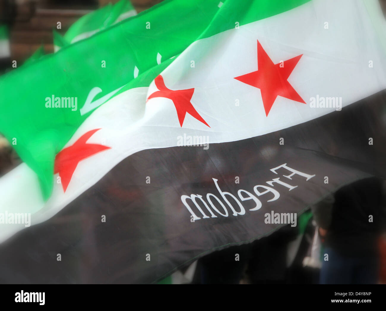 Syrian Flag Stock Photo