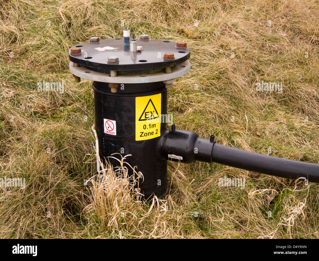 capturing methane from a landfill site to generate electricity, Mount Sorrel, Leicestershire, UK. Stock Photo