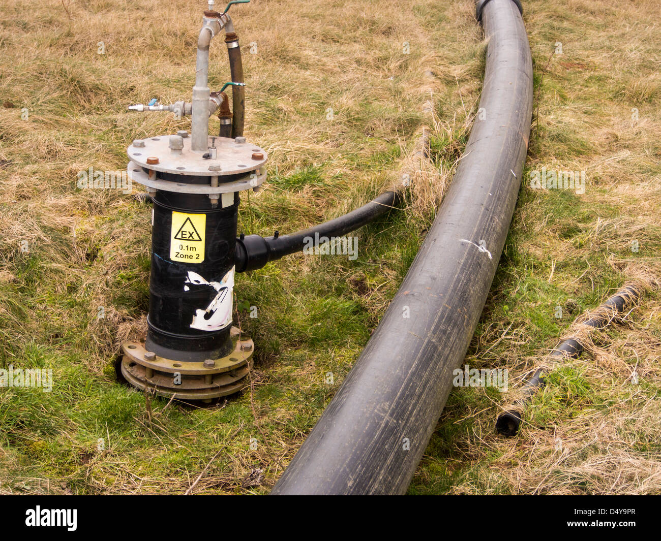 capturing methane from a landfill site to generate electricity, Mount Sorrel, Leicestershire, UK. Stock Photo
