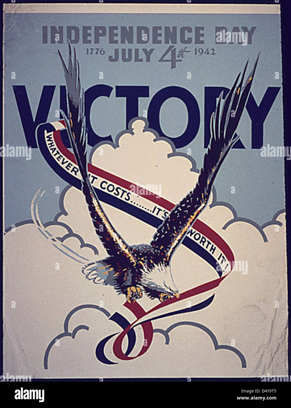 Independence Day July 4th 'Victory.' Stock Photo