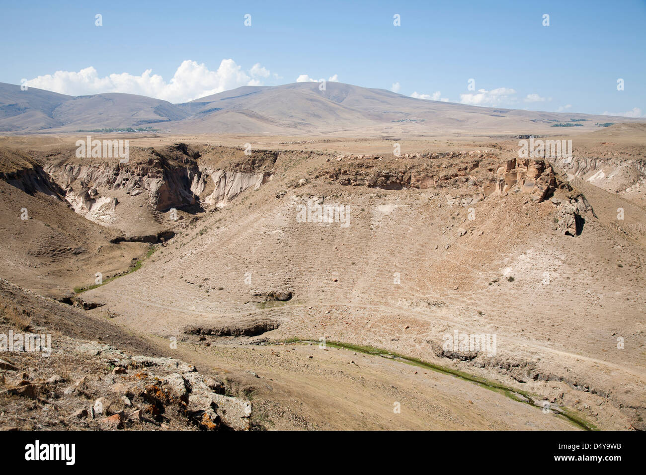 landscape from ani ruins, kars area, north-eastern anatolia, turkey, asia Stock Photo